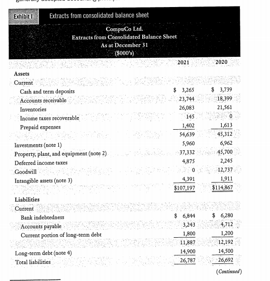 to prepare a statement of cash flows using the balance sheet provided