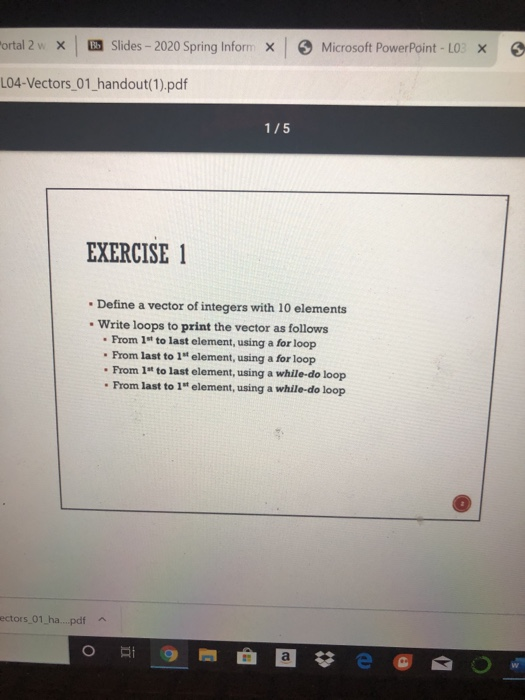 python Mortal 2 w x B Slides - 2020 Spring Inform X