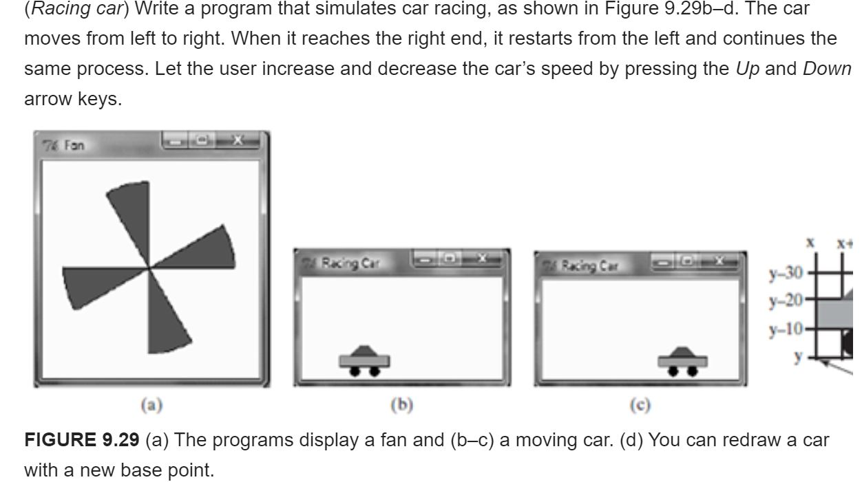PYTHON PROGRAM: (Racing car) Write a program that simulates car racing, as