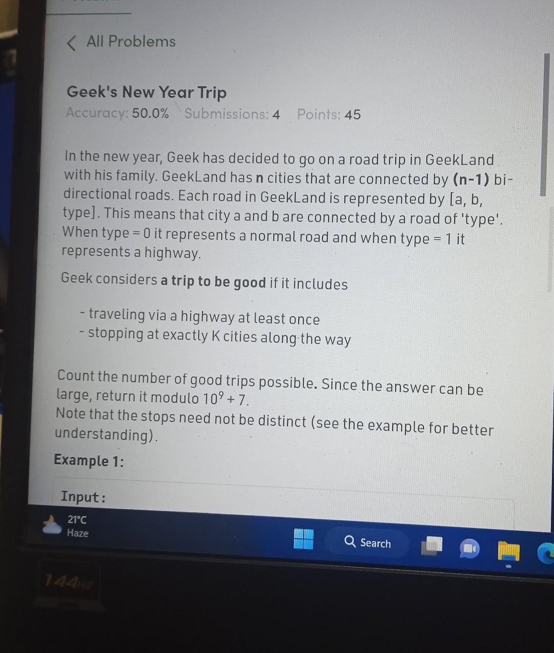 creates a new string s1 by concatenating string s with itself. He