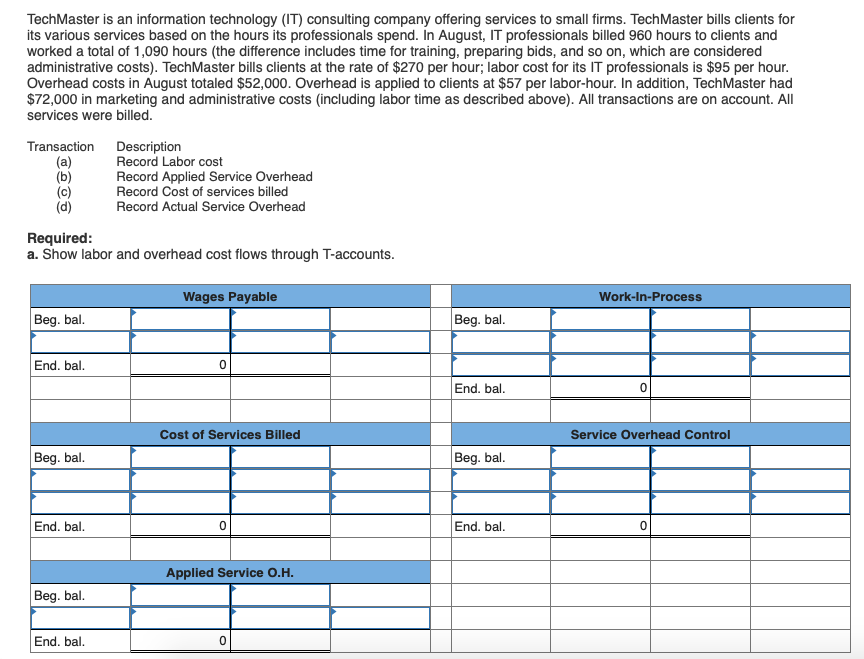  TechMaster is an information technology (IT) consulting company offering services to