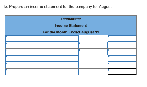 small firms. TechMaster bills clients for ts various services based on the