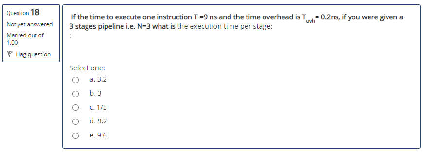 program Question 13 Not yet answered Marked out of 1.00 The below