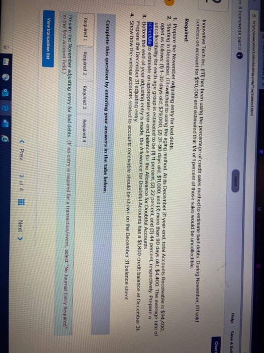  https:/ew.connectmheducation.com/flow/connect.html er 8 homework part II Help Save & Exh Chech