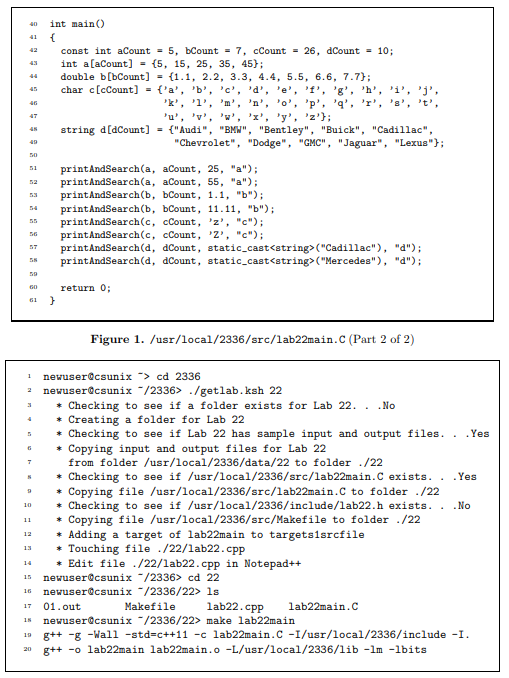 prototype is given by template 2 const T *binarySearch(const T*first, const T