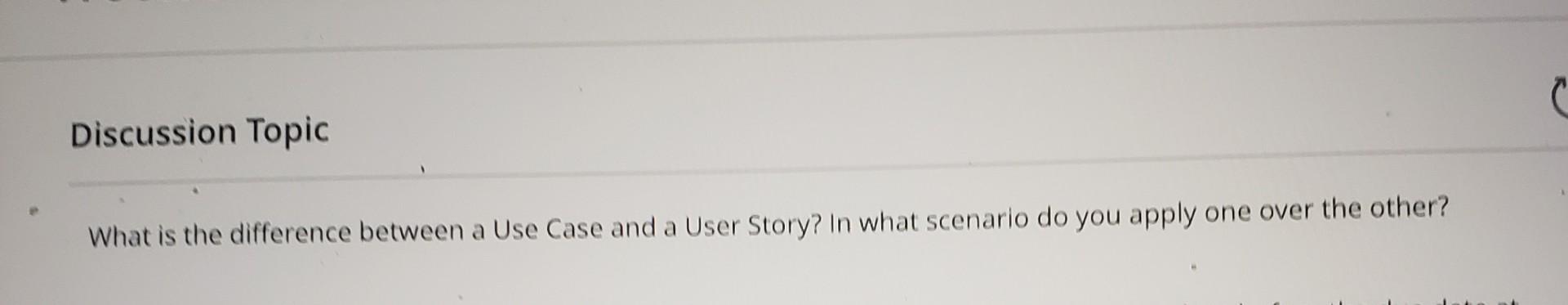 What is the difference between a Use Case and a User