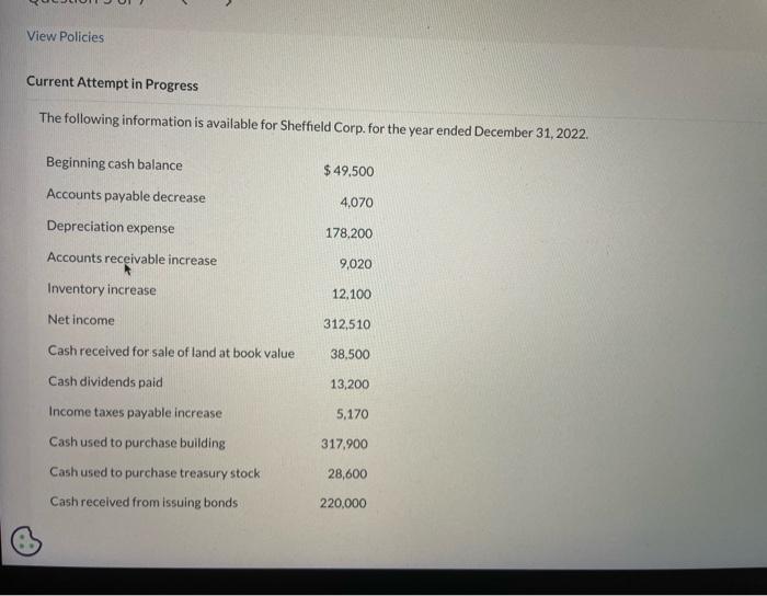  Current Attempt in Progress The following information is available for Sheffield