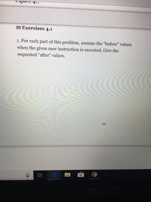  please code in assembly language thanks in advance Exercises 4.1 1.For
