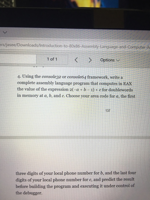 EBX: 00 00 FF 75 ECX: 0000 01 A2 (b) EAX: 000001A2