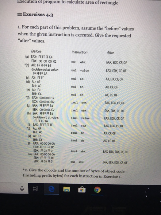 ECX EAX dValue: DWORD- "(d) AX: 01 4B (e) AL: 64 mov