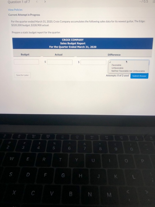 View Policies Current Attempt in Progress For the quarter ended March 31,