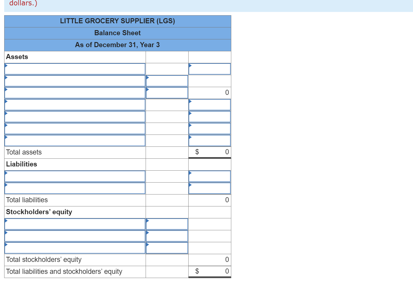 as of December 31, Year 2: Cash Accounts receivable Allowance for doubtful