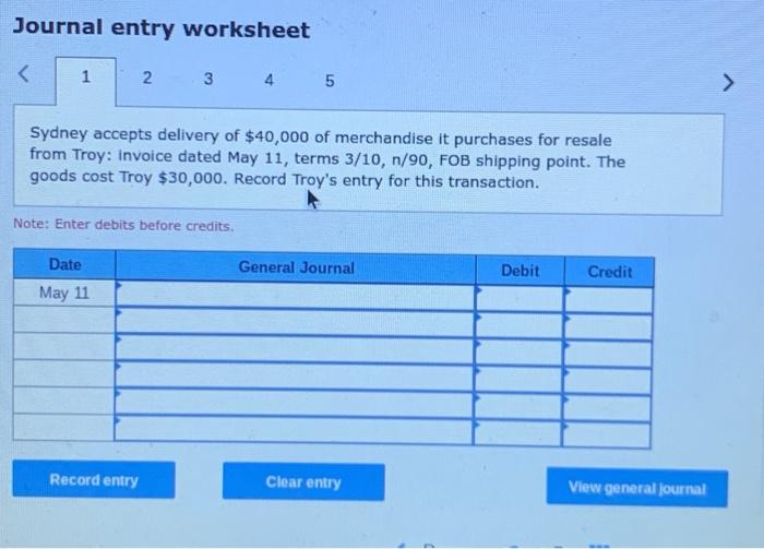 really appreciate it. Thank you! Required 2. Sydney Retailing (buyer) and Troy