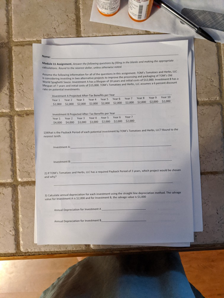 are the Average Annual Rates of Return of each investment? Remember on