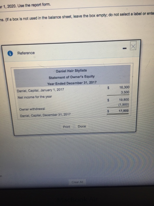 v S4-4 (similar to) Daniel Hair stylistss adjusted trial balance and statement