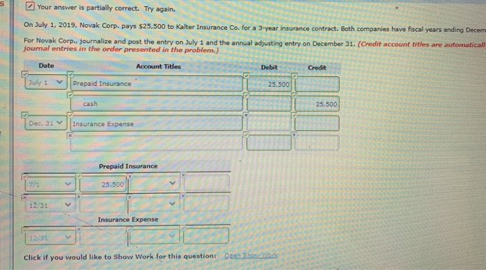  your answer is partially correct. Try again. On July 1, 2019,