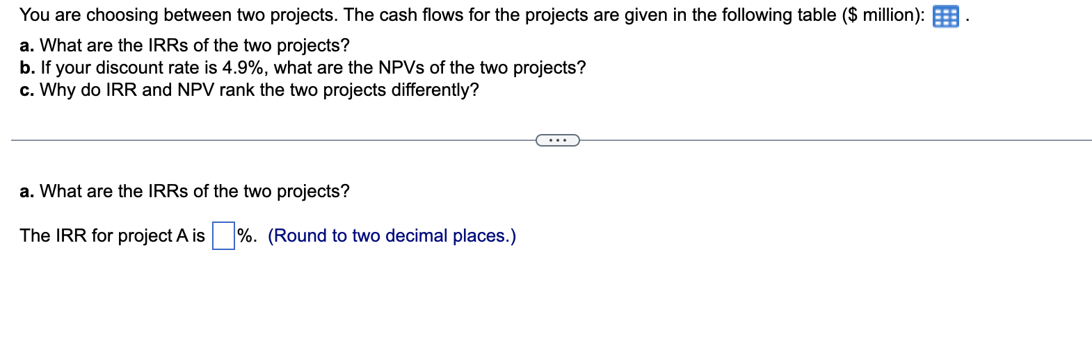 please help #15 answer all parts correctly. data table You are choosing