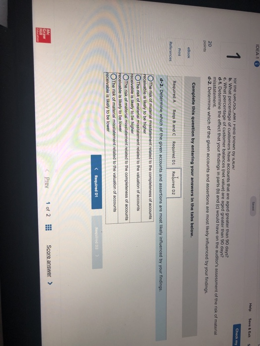 of sales invoices (pp. 28-45 of the IDEA Workbook). 2. Perform an