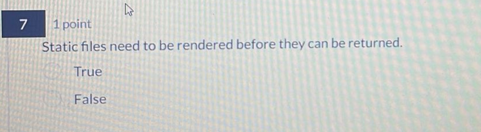  71 point Static files need to be rendered before they can