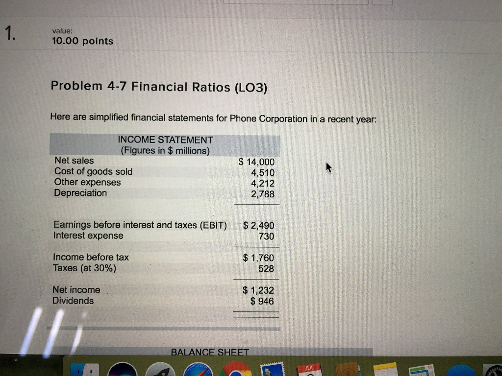  a. Return on equity (Use average equity.) % b. Return on