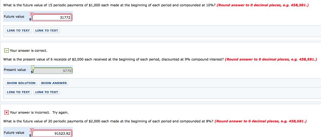 of $5,000 to be received at the beginning of each of $30