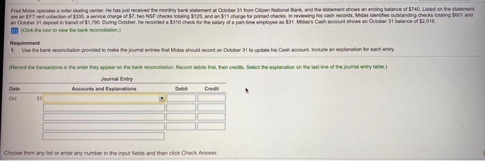 please help answer all parts to the question. Fred Midas operates a