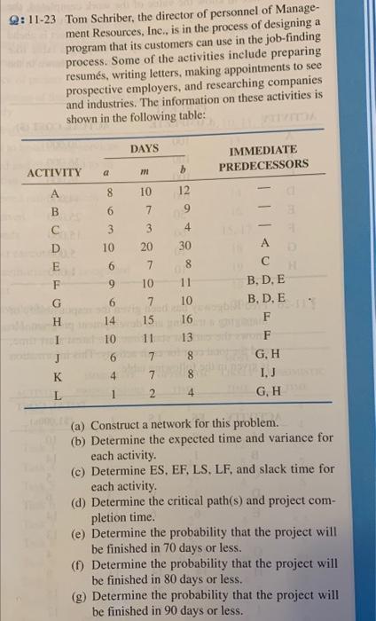 If someone could please work this problem a-g with paper and pen,