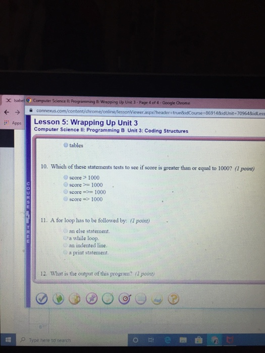 value of an item in a list. (1 pour True False S