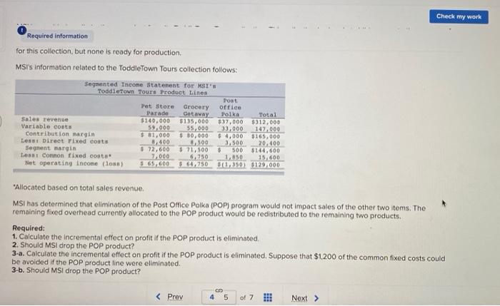 Required information E7-6 through E7-10. The following information applies to the questions