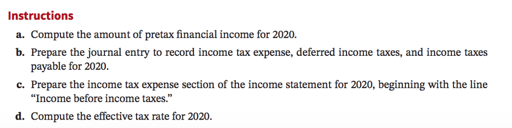 Compute Pretax Financial Income) The following facts relate to Duncan Corporation. 1.