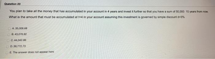  Use formula to solve this problem (No Excel Please) Question 23