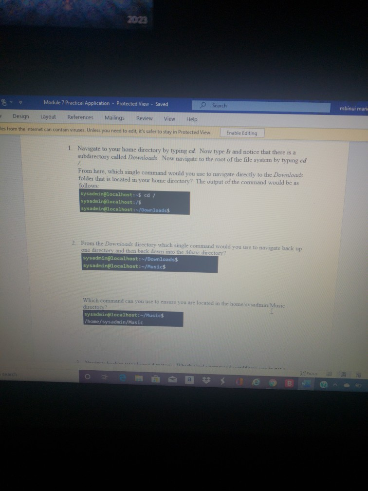  2023 B = Module 7 Practical Application - Protected View -