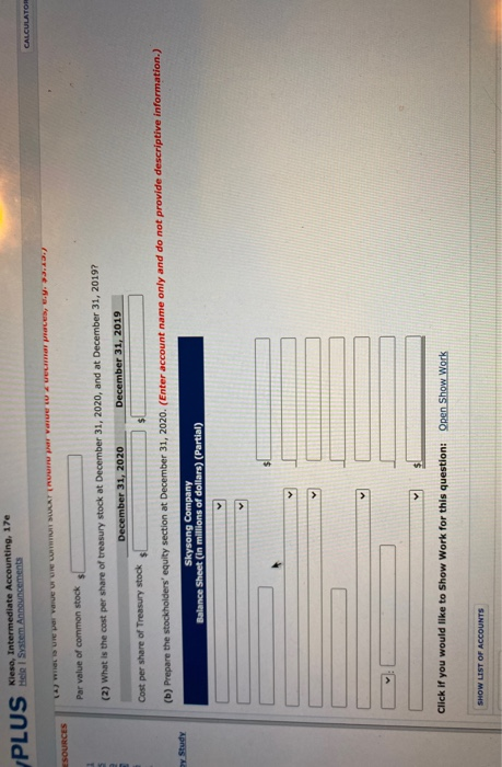 For a recent 2-year period, the balance sheet of Skysong Company showed