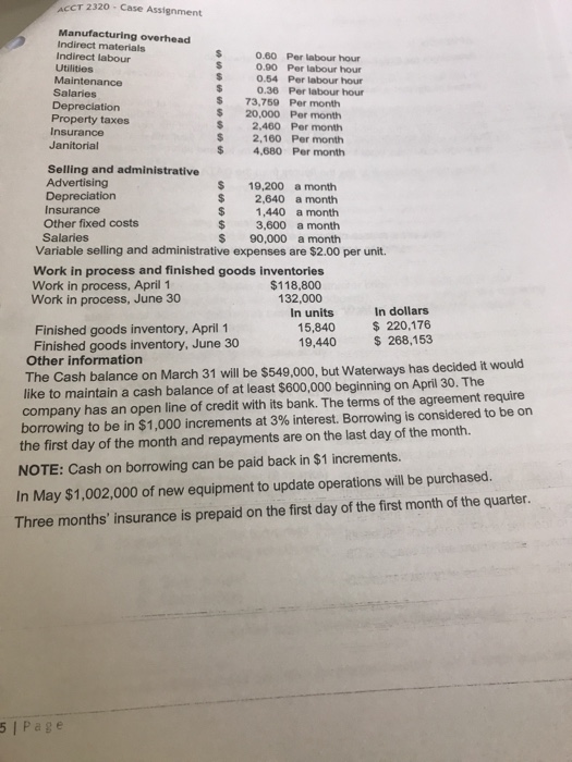 page 446) recently acquired a small manufacturing operation in British This plant