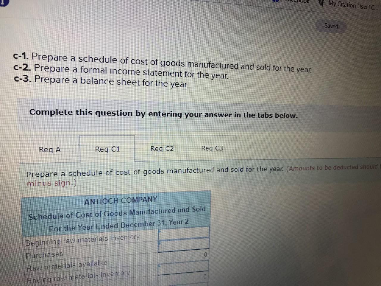 you. Antioch Company makes eBook readers. The company had the following amounts