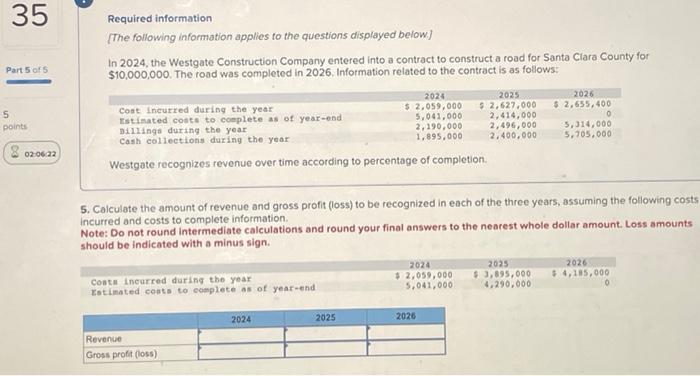 in each of the three years. Note: Do not round intermediate calculations.