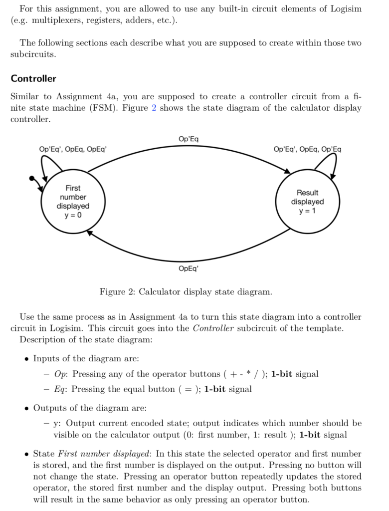 please give me the Boolean equations for the Controller Sections above. thanks