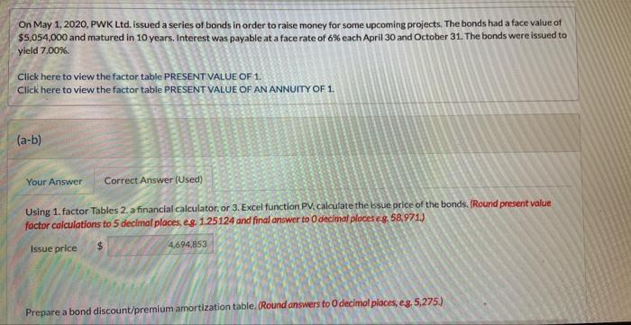 pls answer c c = loss / gain On May 1, 2020,