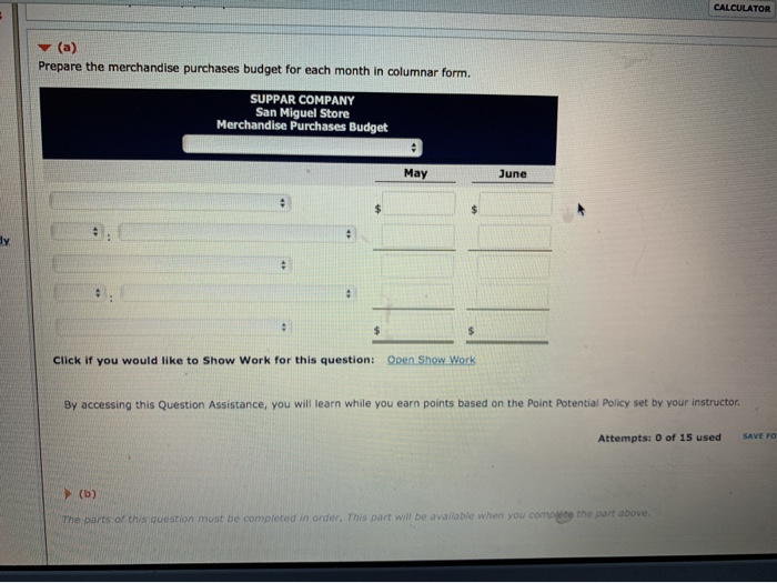committee of Suppar Company collects the following data for its San Miguel