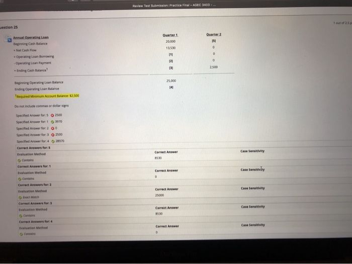  can someone help explain Review Test Submission: Practice Final - AGEC