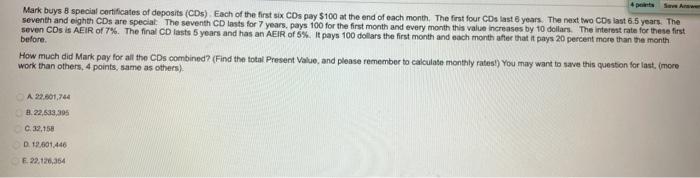  Use formula to solve this problem (No Excel Please) Mark buys