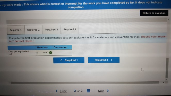 the weighted-average method in its process costing system. It produces prefabricated flooring