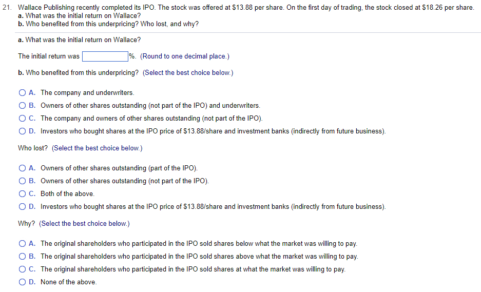  Please show your work in Microsoft Excel. Below is a sample