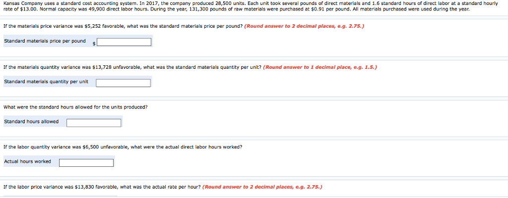  Please show correct answers with legible work in same format Kansas