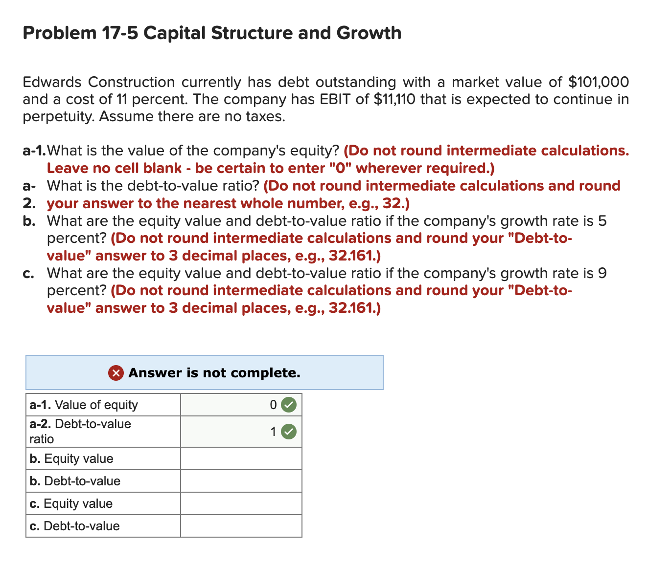  Problem 17-5 Capital Structure and Growth Edwards Construction currently has debt