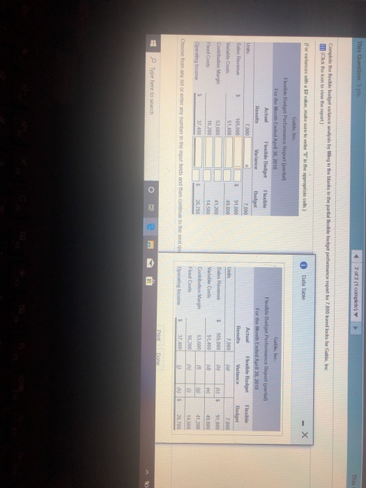  This Question: 5 pts 2012 (1 complete) Complete the Bible budget