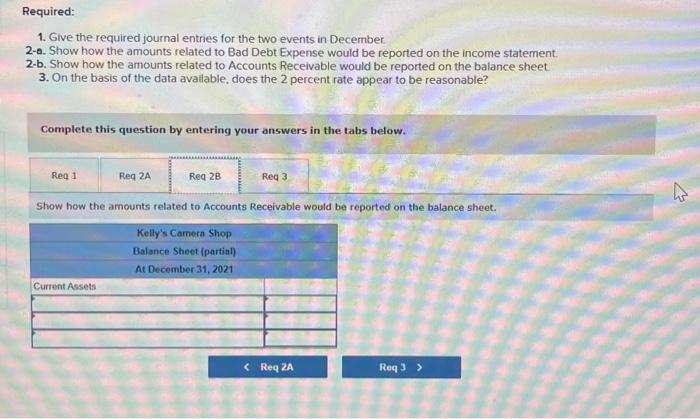 of which $85,000 was on credit. At the start of 2021, Accounts