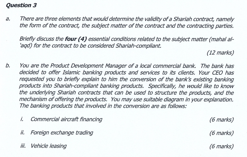 Question 3 There are three elements that would determine the validity
