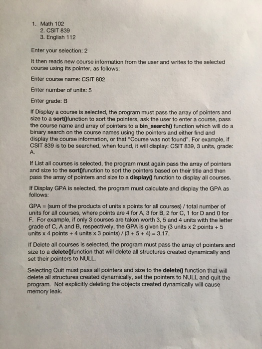 review pointers and dynamic memory allocation posted here under Pages. For sorting,