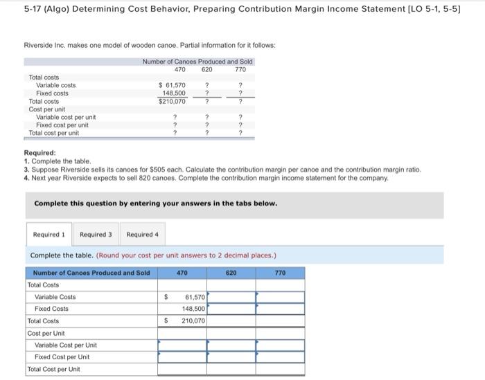 This is a 3 part question. Please help. Will rate. 5-17 (Algo)